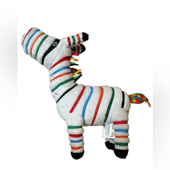La Zoo Striped Shima Zebra Plush Stuffed Animal or Lovey Baby/Toddler ~9" GUC - Picture 2 of 4